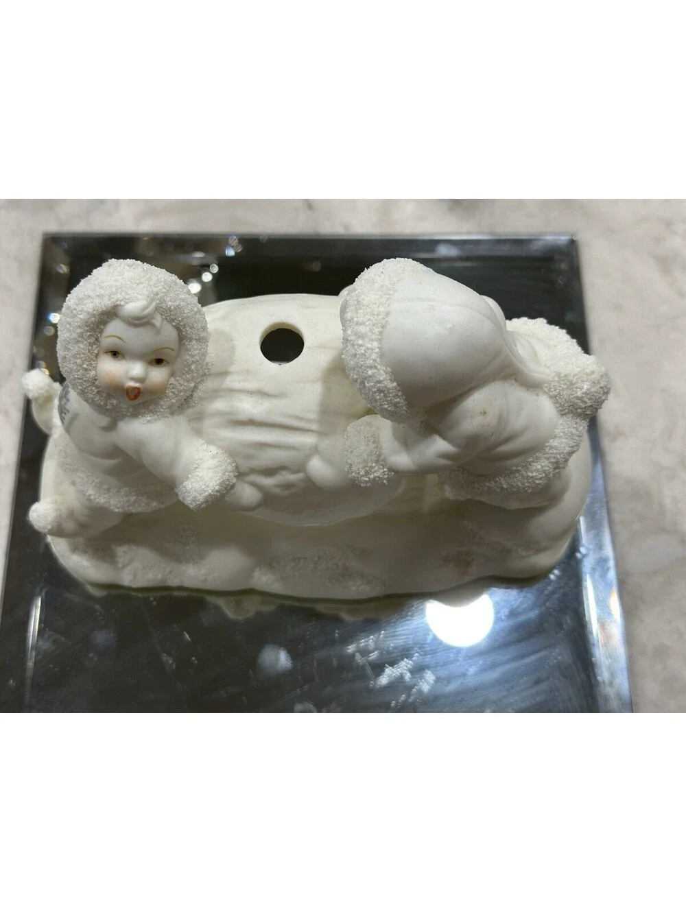 Department 56 Snowbabies figurine “Where Did He Go?” Two Snowy Friends